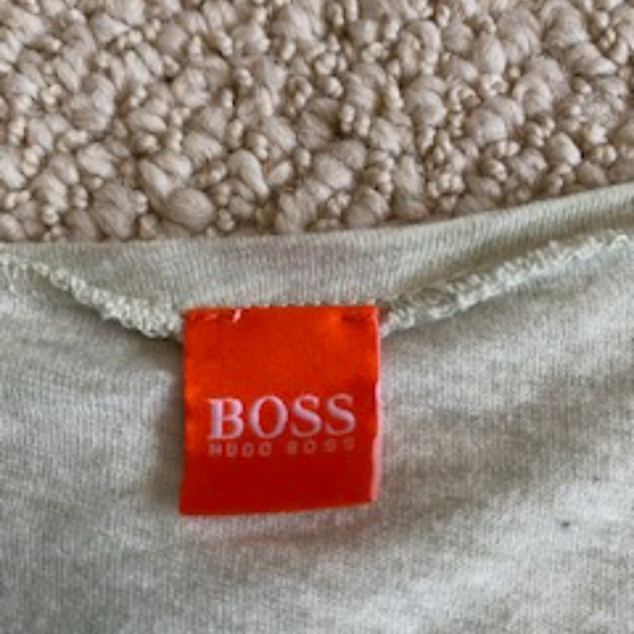 Boss Orange pale green t-shirt with embroidery - Picture 3 of 4